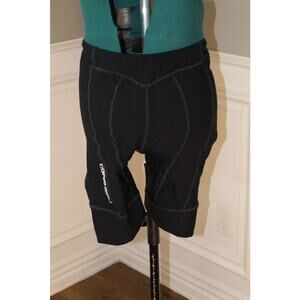 Louis Garneau Padded Cycling Shorts Black Red Chamois Men's XL NWOT